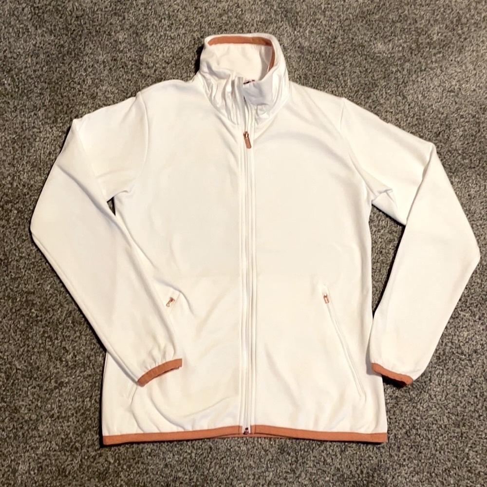 Helly Hansen white fleece jacket - large